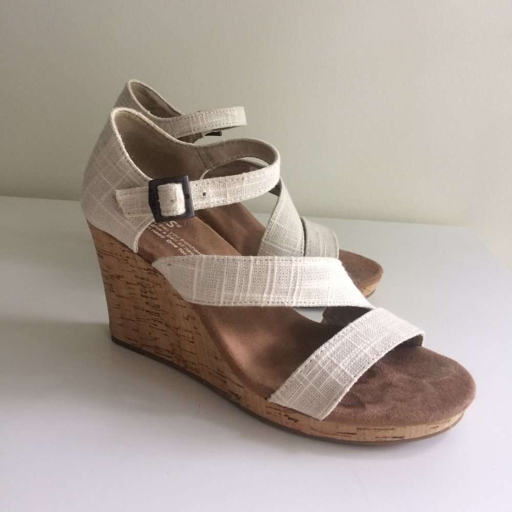 TOMS Clarissa Cork Wedge Sandals